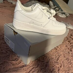 Nike Air Force 1 All-White Sneakers